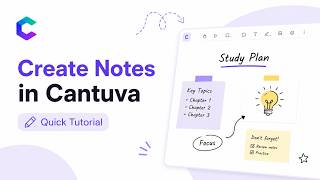 How to Create Study Notes in Cantuva | Infinite Canvas Tutorial