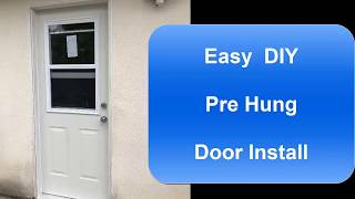 Replace Exterior Door w/ Pre-Hung Door DIY Cheap!