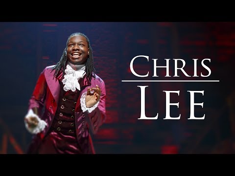 Chris Lee '13 in "Hamilton: An American Musical"