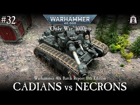 Astra Militarum 'Cadians' vs Necrons Warhammer 40k 10th Edition Battle Report