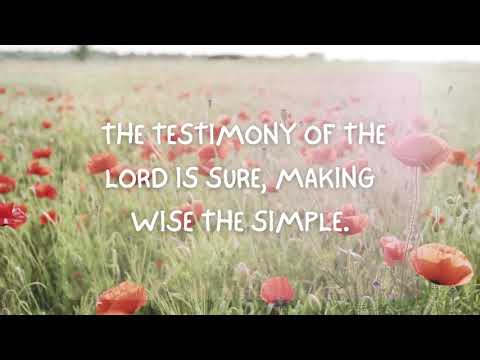 Psalm 19:7-11 | Centerville Christian School |