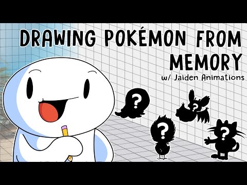 從記憶中畫出神奇寶貝/傑登動畫。 (Drawing Pokémon From Memory w/ Jaiden Animations)