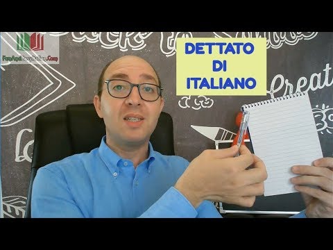 ESERCIZIO: DETTATO DI ITALIANO