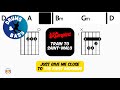The Rumpled - Train to Saint Malo • Bass & Drums | Scrolling Guitar Chords & Lyrics