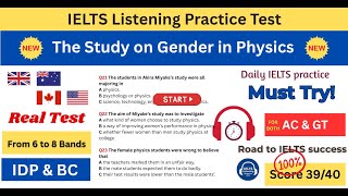The Study on Gender in Physics IELTS Listening Test with Answers
