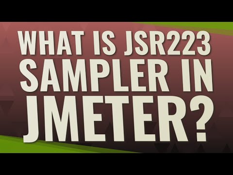 What is jsr223 sampler in JMeter?