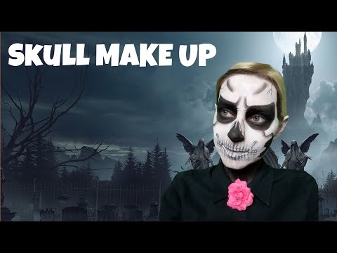 Halloweenský FX makeup - Kostlivec