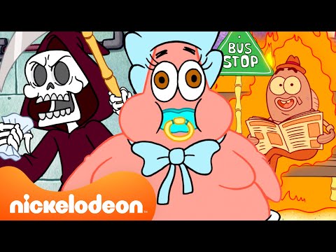 Patrick's Show Being An Enigma for 60 Minutes Straight 🧠🥛 | SpongeBob | @Nicktoons