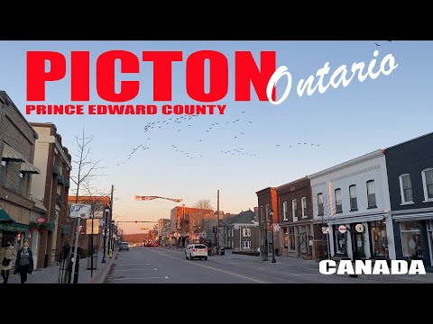 Picton - a maior cidade do condado de Prince Edward