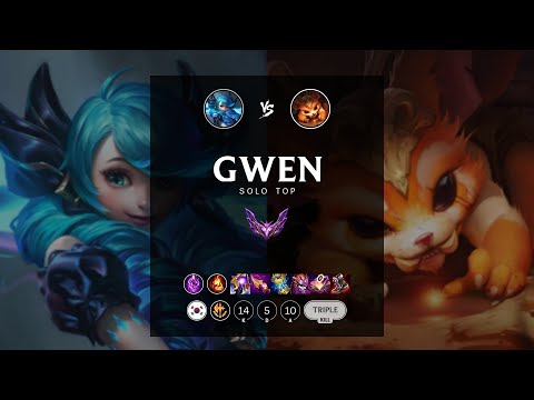 Gwen Top vs Gnar - KR Master Patch 12.6