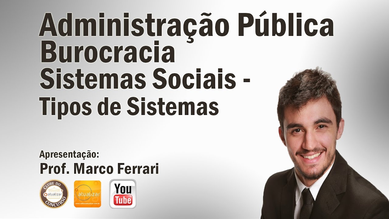 Administração  Pública - Aula 03 (Tipos de Sistemas)