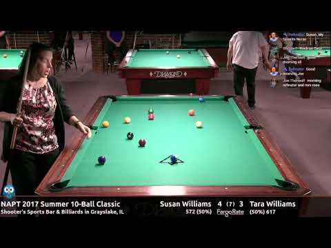 Susan Williams vs Tara Williams - NAPT 2017 Summer 10-Ball Classic