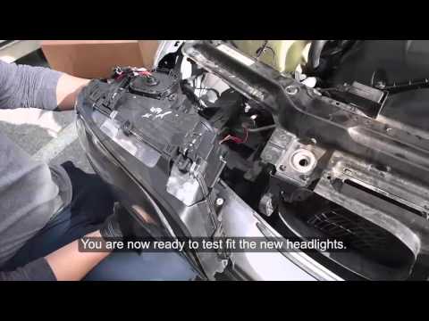 USR 04-06 BMW E46 2D DEPO Headlight Installation