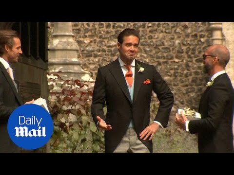 Spencer Matthews beams at his brother's wedding to Pippa Middleton - Daily Mail
