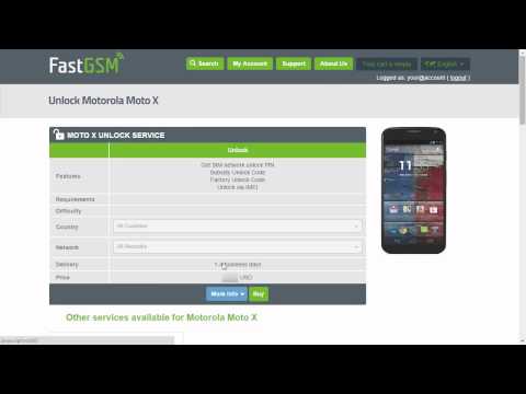 How To Unlock Motorola Moto X by Unlock Code