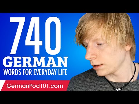 740 German Words for Everyday Life - Basic Vocabulary #37