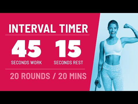 ⏱ 20-minute [45/15] HIIT Interval Timer