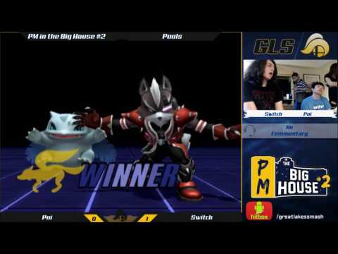 Project M in The Big House #2 Pools - Poi (Ivysaur) vs. Switch (Wolf)