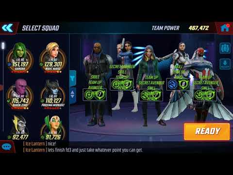 Marvel Strike Force (Arena):  467k Secret Avengers vs 522k Kestrel Watch