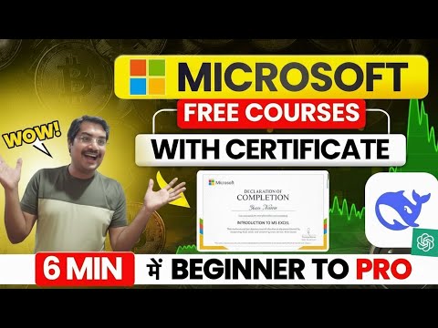 Microsoft Free Certification Courses | Power BI, Data Analyst, Excel Free, Generative AI Course 2025