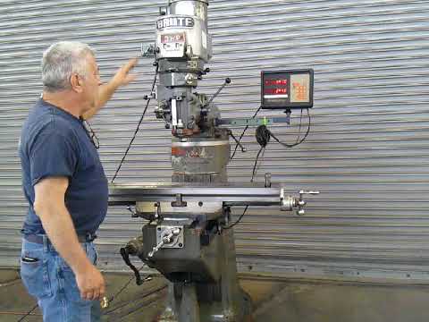 9” x 42” Brute Vertical Milling Machine, Model 2VS, S/N 4470, New 1997