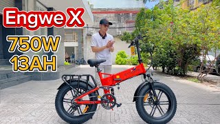 🔴 Xe đạp điện trợ lực gấp gọn Engwe X - Trợ lực điện lên đến 100km/ 1 lần sạc | xedapdientroluc.vn