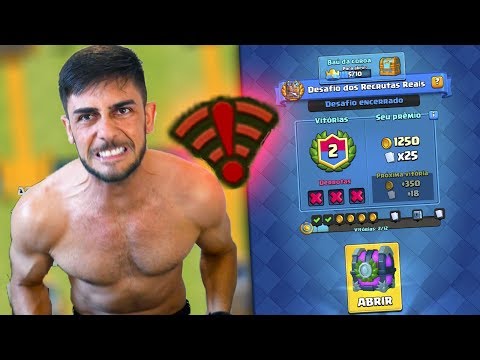 O CLASH ROYALE DESLIGOU A MINHA NET NO MEIO DO DESAFIO