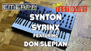 Video thumbnail for EMEAPP SONIC TEST DRIVE: SYNTON SYRINX Feat. DON SLEPIAN by EMEAPP