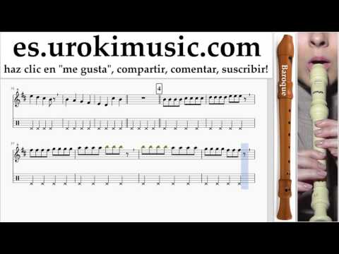 Como Tocar Flauta dulce B. Romeo Santos - Propuesta Indecente Parte#1 Clases Notas Musicales