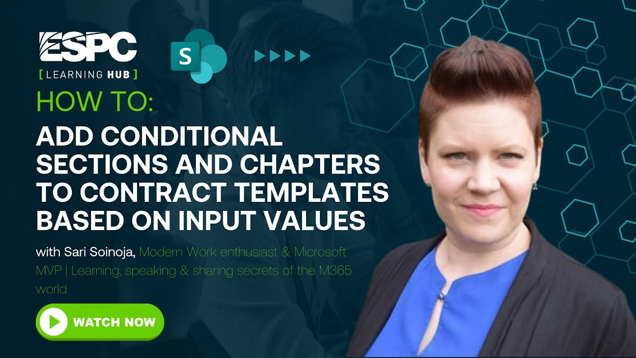 How to Add Conditional Sections and Chapters to Templates Based on Input Values