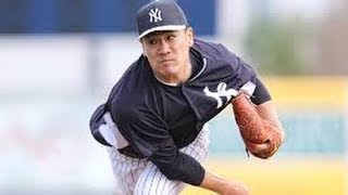 Masahiro Tanaka The New York Yankees pitching game Tohoku Rakuten Eagles ヤンキース 田中将大