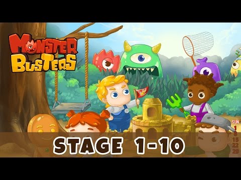 Monster Busters Stage 1-10 Gameplay Walkthrough