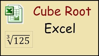How to calculate cube root in Excel