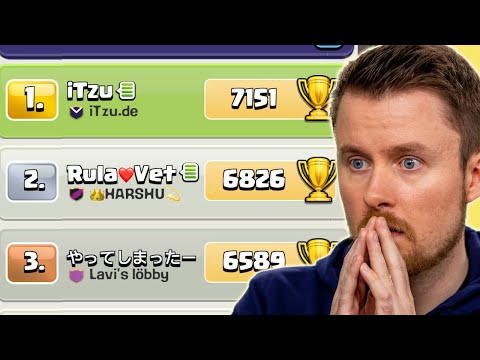 7150 POKALE am LETZTEN LEGENDEN TAG als RANG 1 GLOBAL (Clash of Clans)