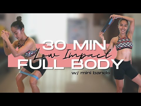 30 Min Full Body Workout with Mini Resistance Bands | Low Impact, No Jumping