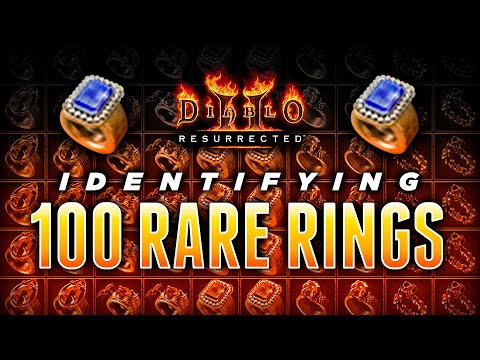 100 Rare Rings Identified - Diablo 2 Resurrected (D2R)
