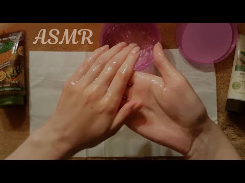 ASMR Gel, scrub and cream sounds for sleep 🌠 Hand massage (no talking)