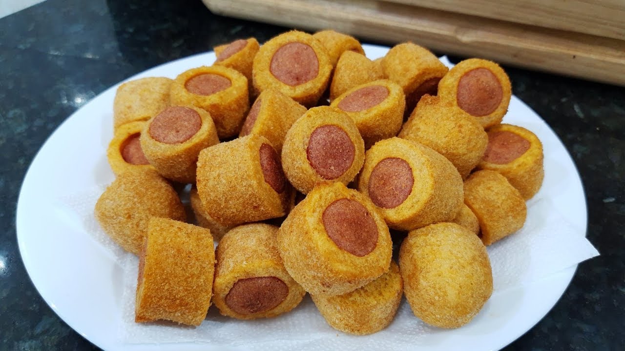 ENROLADINHO DE SALSICHA  FRITO (POR FERNANDO COUTO)