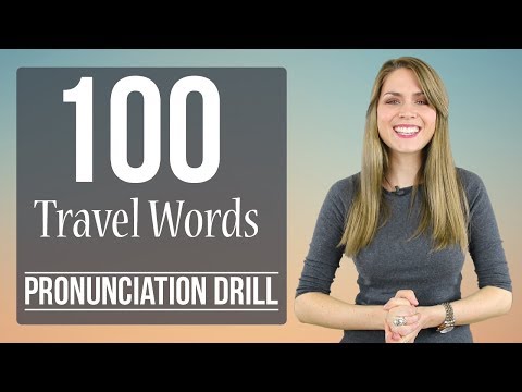 100個旅遊詞彙｜學習英語發音｜練習題
