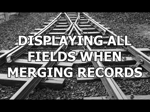 Dynamics 365 2MT Episode 91: Display all fields when Merging