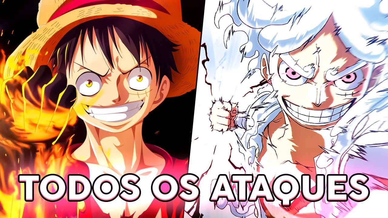TODAS AS TÉCNICAS NOMEADAS DE LUFFY (Lista de Ataques do Luffy)