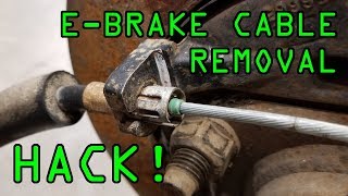 E-Brake Cable Retaining Clip Removal!