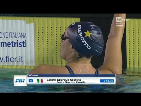 04-04-2017 pom. 4x100 Stile Libero F Serie 1 Centro Sp.vo Esercito 3'41,23 Camp. Ita. Ass. 2017 v.50
