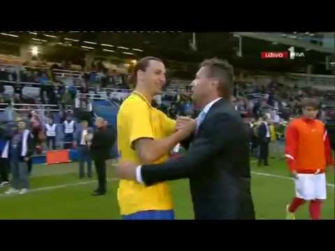 Zlatan Ibrahimovic i Sinisa Mihajlovic pricaju na bosanskom! 5/6/2012
