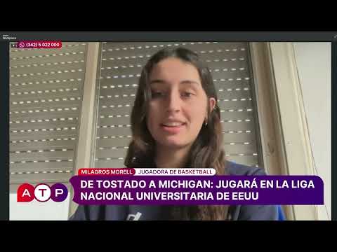 Milagros Morell - Basquetbolista tostadense - jugará en la Liga Universitaria de EEUU - ATP 25 06 26