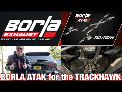 BORLA ATAK EXHAUST For The JEEP TRACKHAWK - Unboxing, Installation, Driving Impressions.HOLY MOLY😎👍