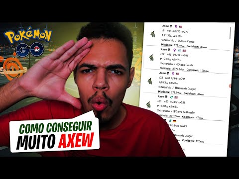 como CONSEGUIR muito DOCE E SHINY de AXEW no POKÉMON GO!