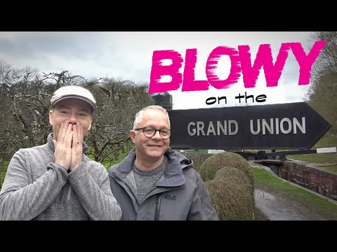 A Blowy on the Grand Union Canal. Our Winter Narrowboat Adventure! - Ep. 94