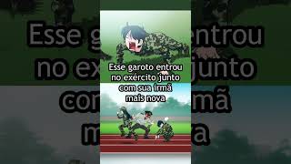 Esse garoto entrou no exército junto com sua irmã mais nova
