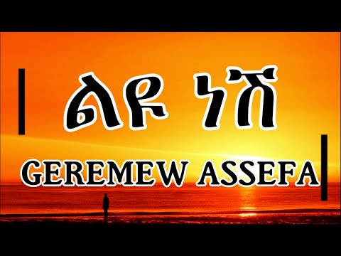 Geremew Assefa - Liyu nesh | ገረመው አሰፋ - ልዩ ነሽ (ሙዚቃ በግጥም) | Ethiopian (Lyrics Video) | ፨Ameneso_Tube